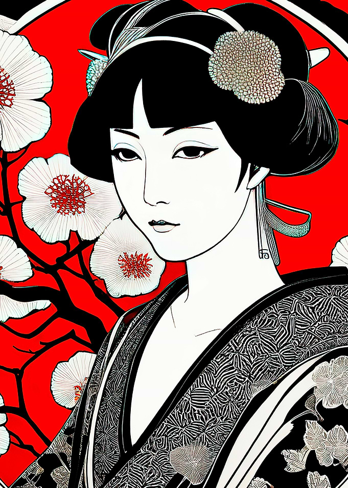 Retro japan girl
