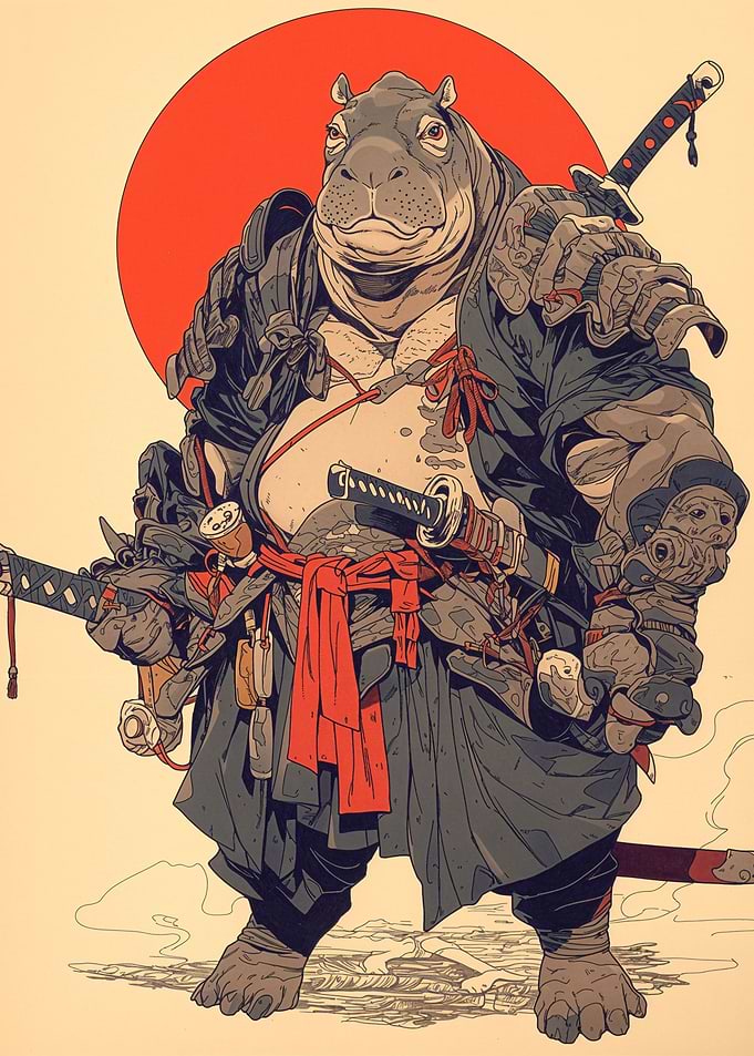 Samurai Hippopotamus