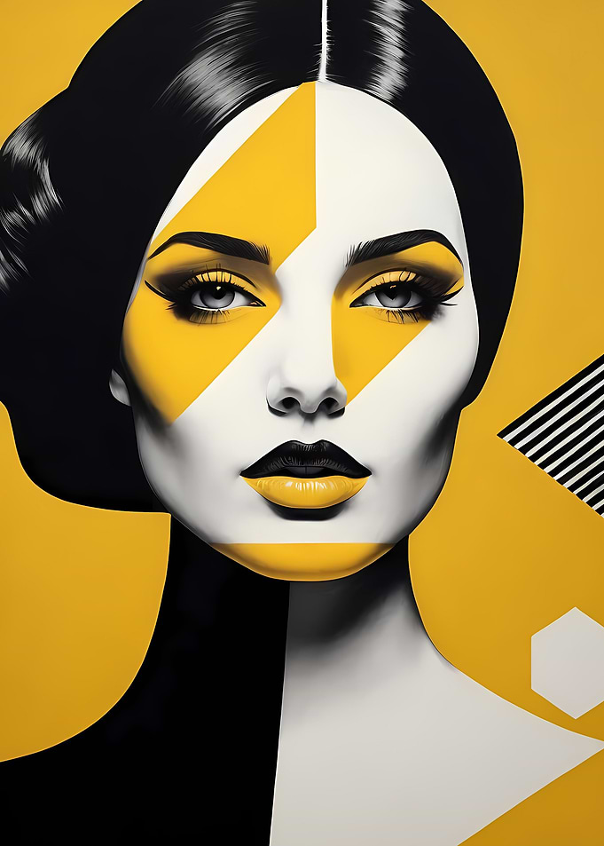 Woman portrait pop art 1