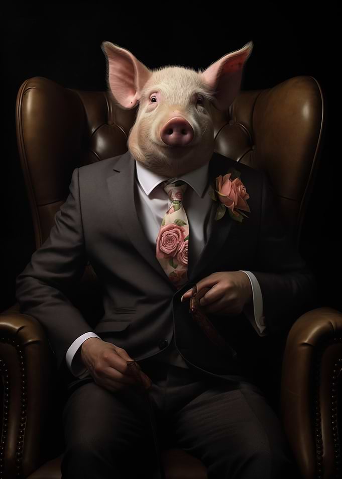 portrait of a hog