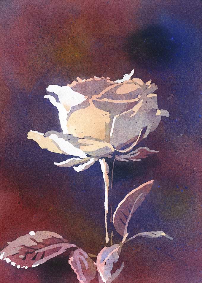 Flora watercolor painting
