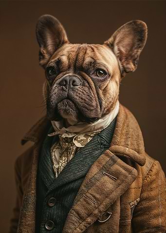 French bulldog in 1920s