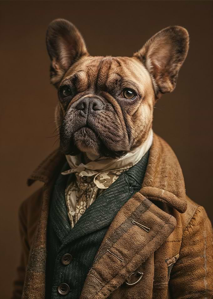 French bulldog in 1920s