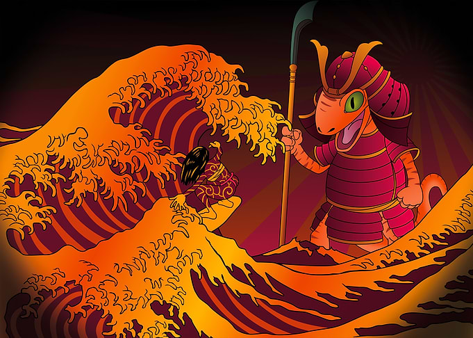 Great Wave Of Salamander