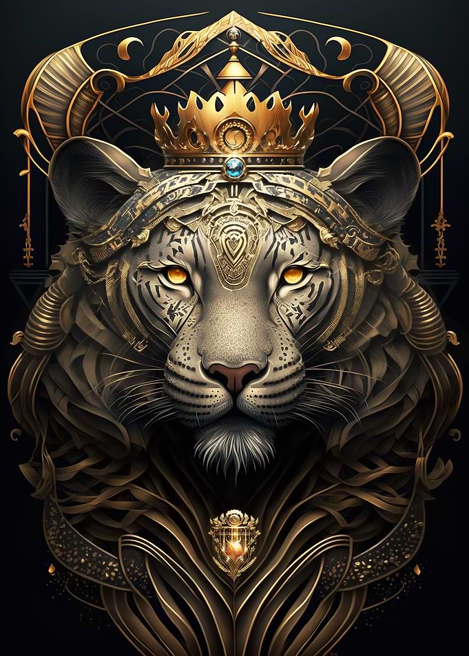 Ancient Tiger King Art
