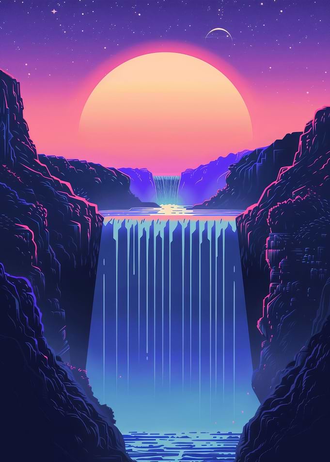 Waterfall Retro