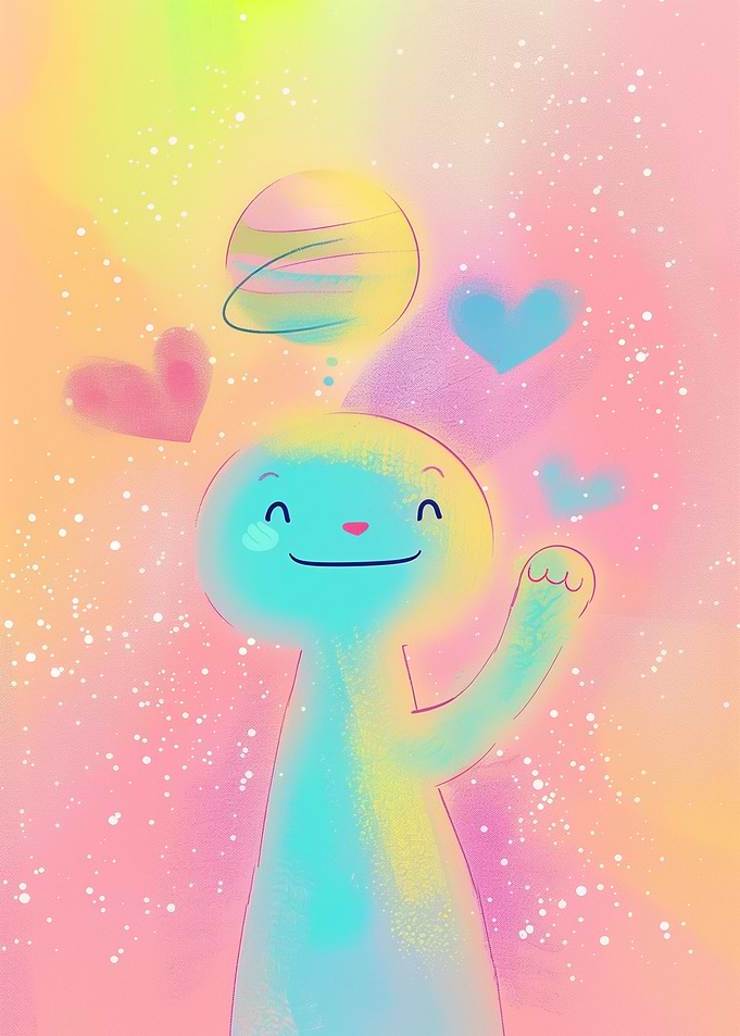 happy space guy