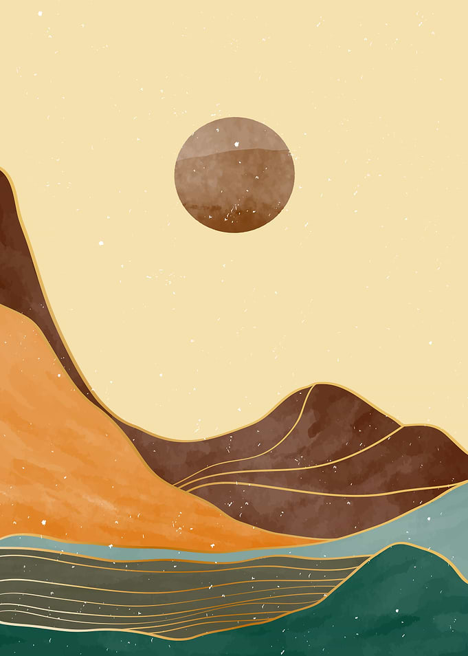 Abstract Mountain art