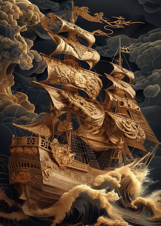 pirate ship Lost at Sea