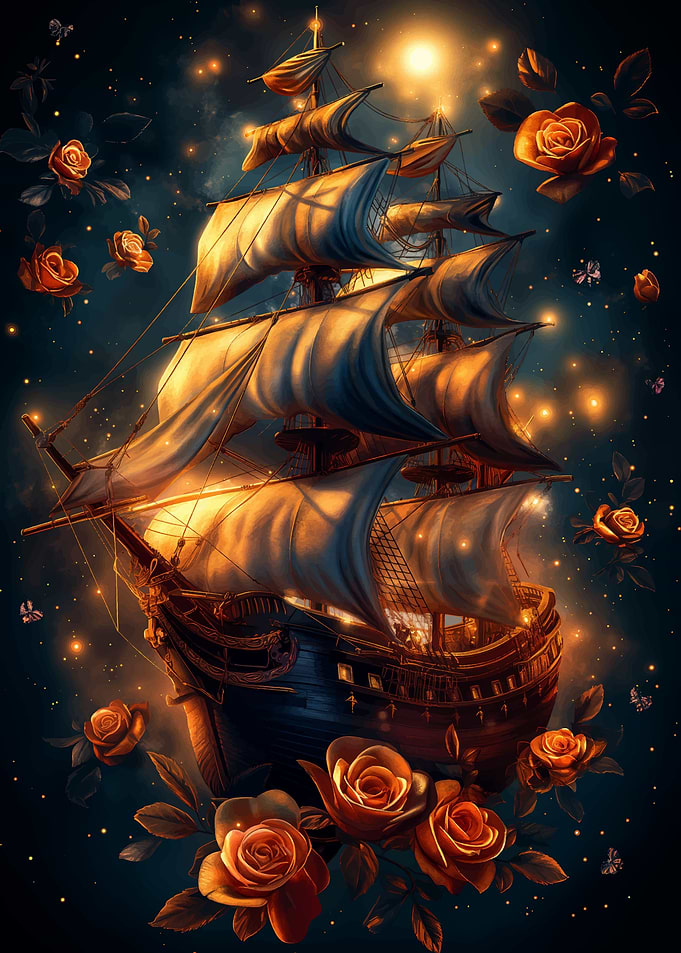 Pirate Ship Among Stars