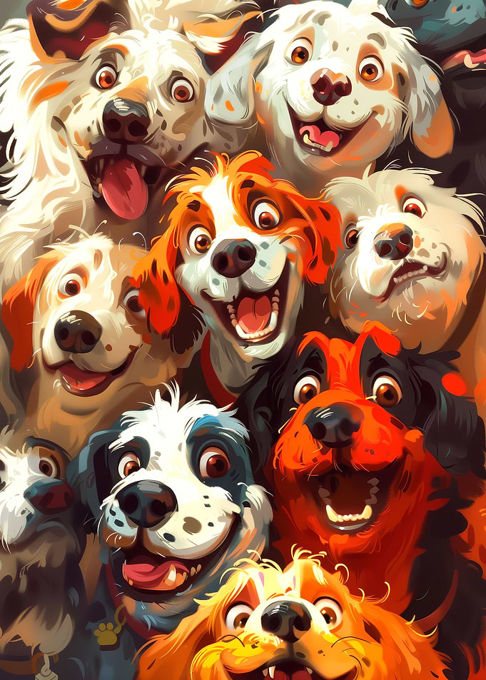 Funny Cartoon Dogs