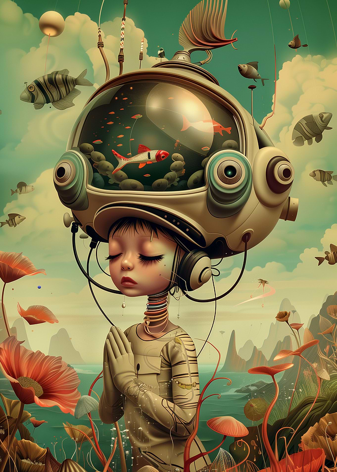 Anime vintage astonaut