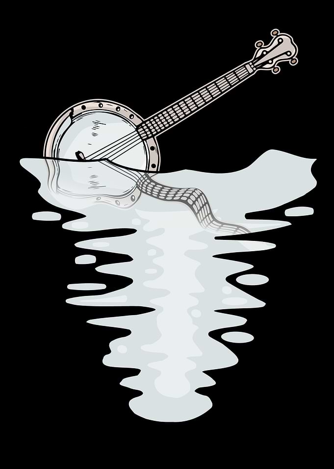 Sunset Banjo Country Music
