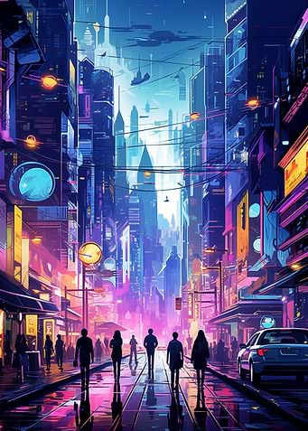 Night City landscape