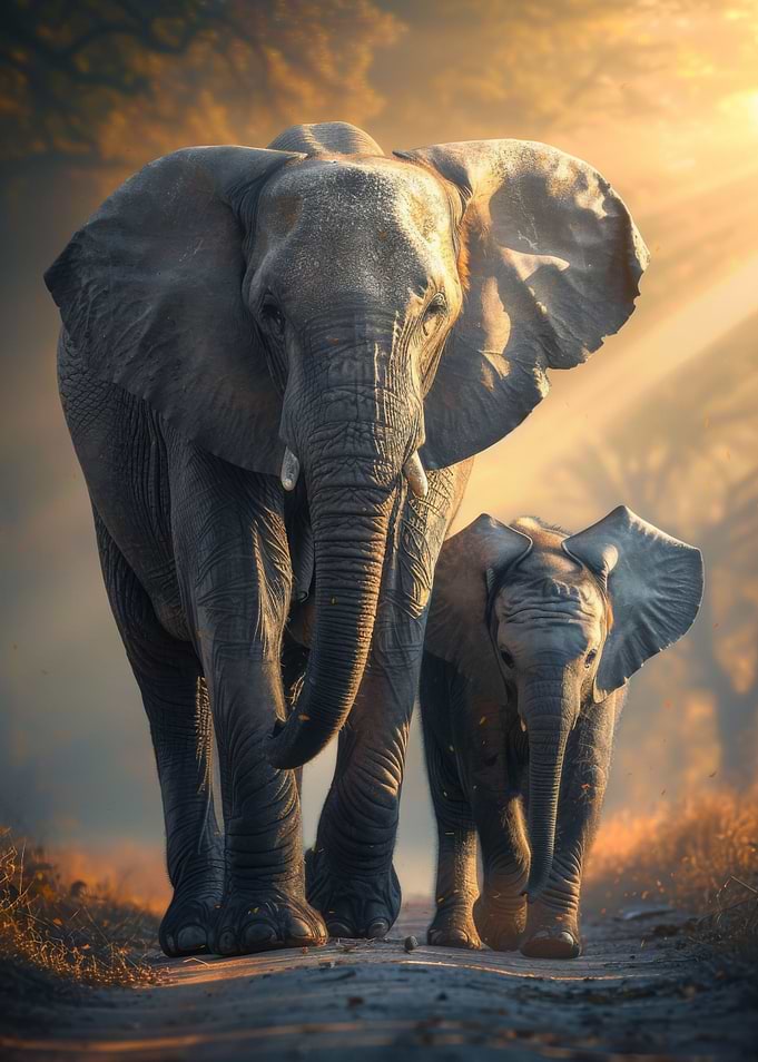 Elephant Animal Family
