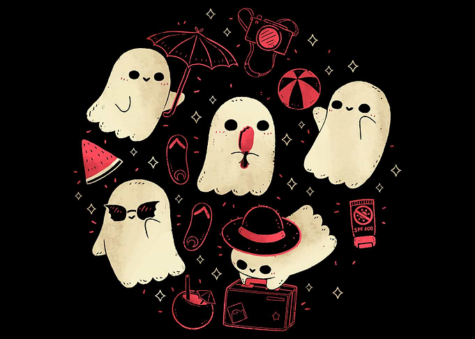 Creepy Kawaii Summer Ghost