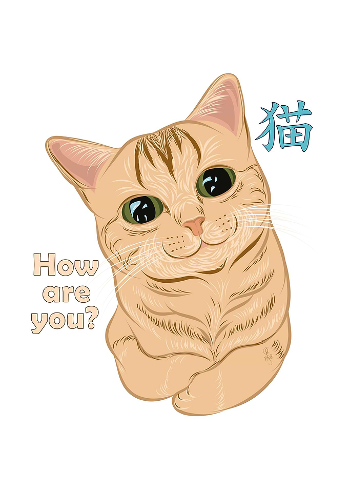 Kawaii Neko White
