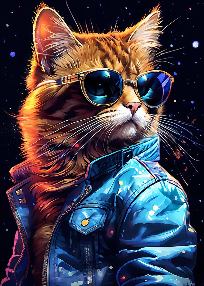 Look away cool cat