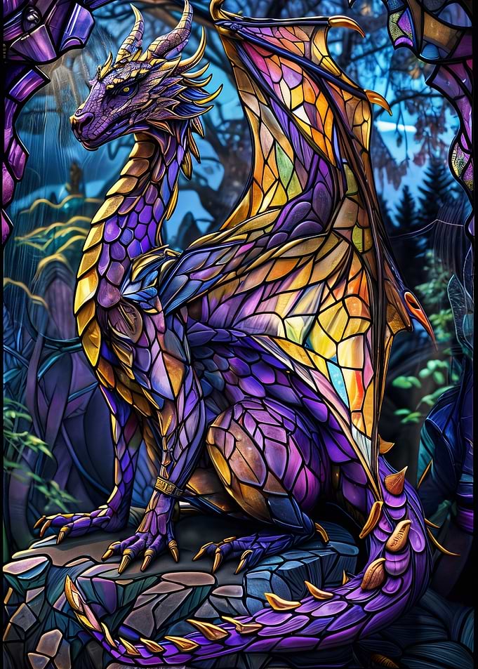 Purple woods dragon