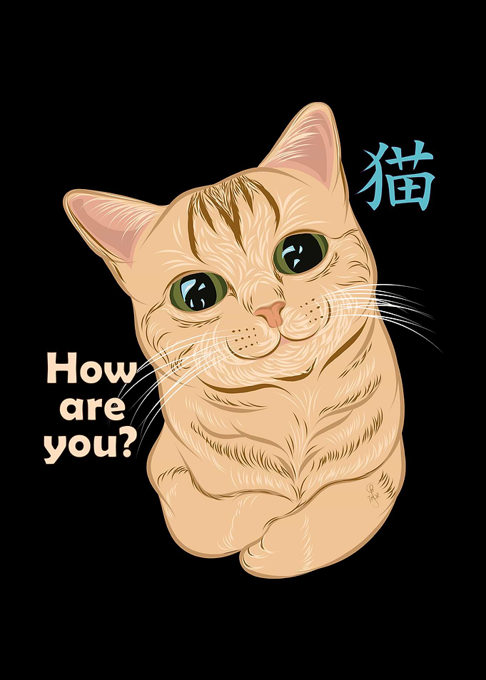 Kawaii Neko Black