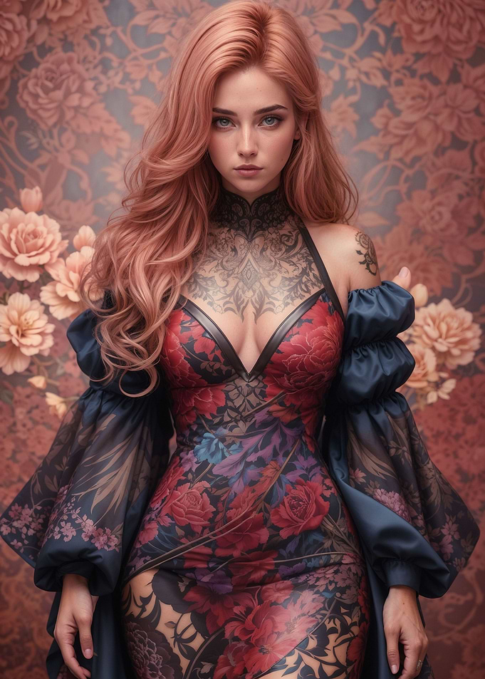 Pink Tattoo Lady