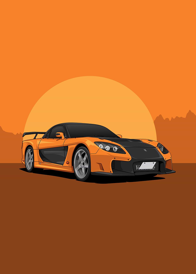 Art Mazda RX7