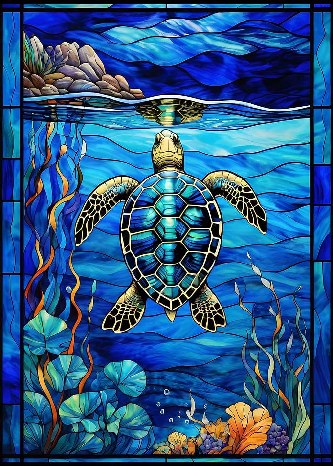 Turtle In The Ocean