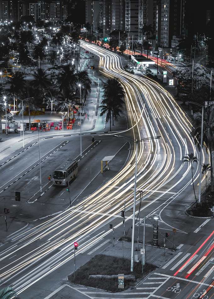 Nighttime Boulevard Santos