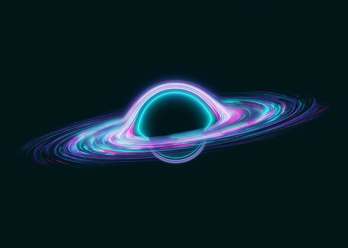 BLACK HOLE Neon Space