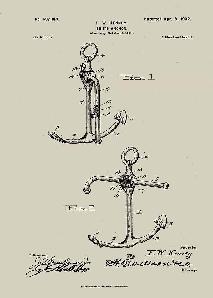 Anchor Nautical Patent