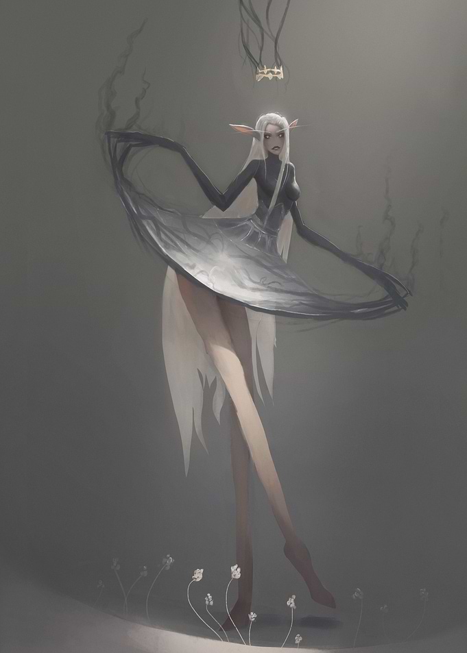 Dark princess crowning