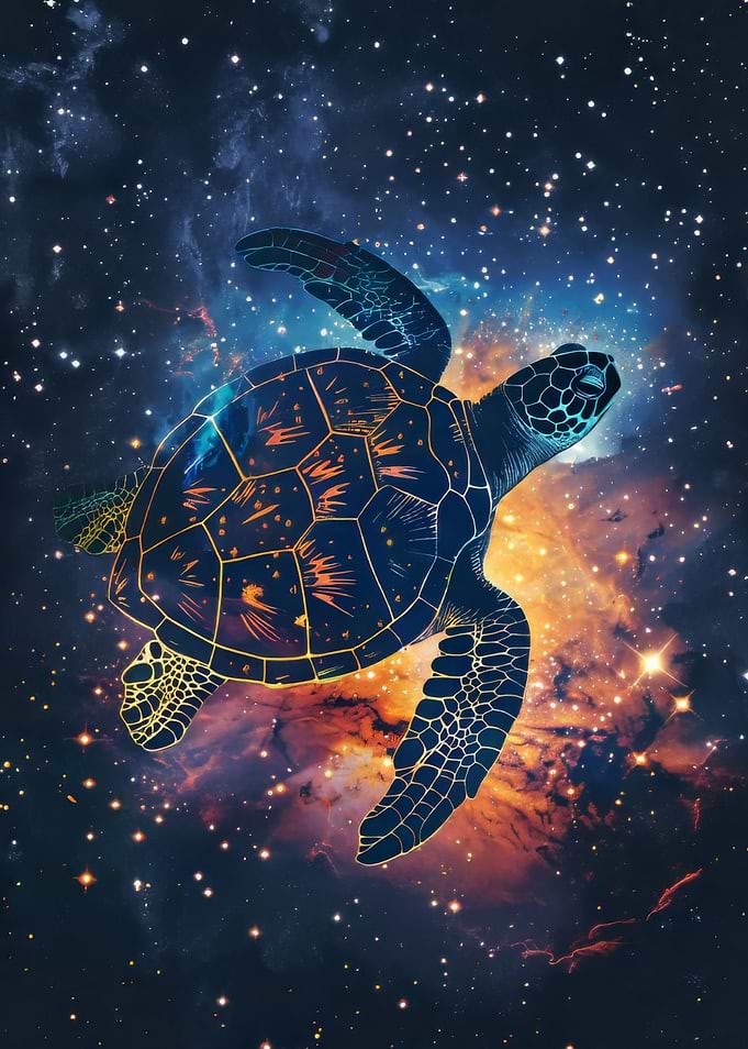 Turtle Silhouette Galaxy