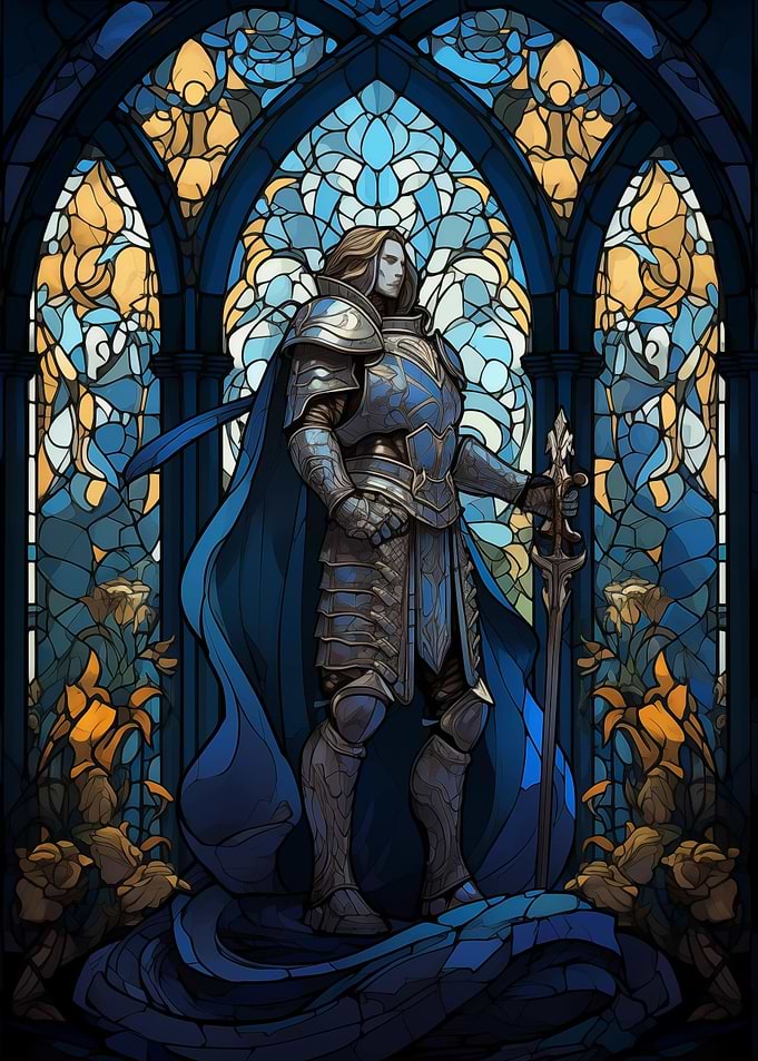 Paladin Warrior Mosaic