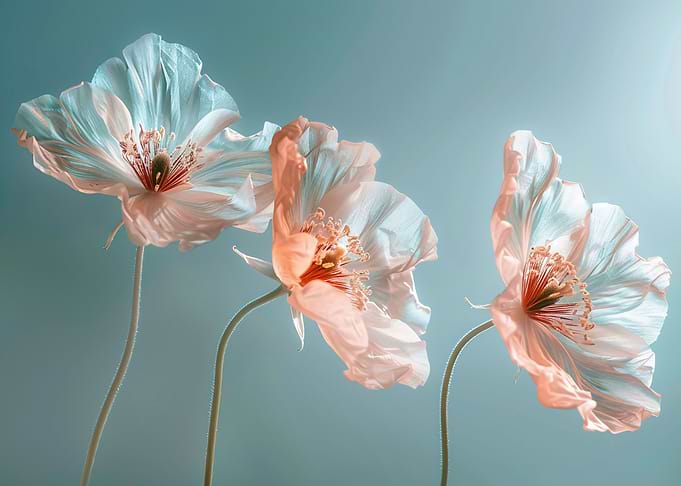 Three flowers
