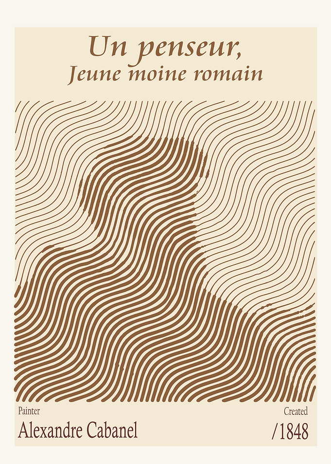 Un penseur Jeune moine