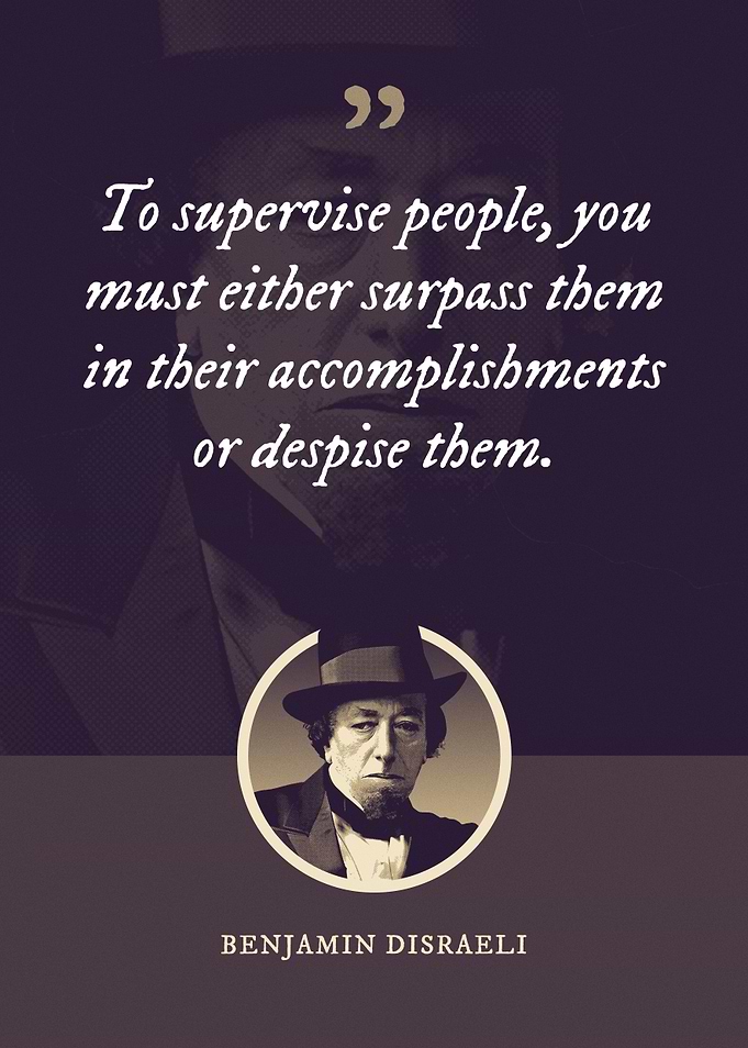 To supervise people you