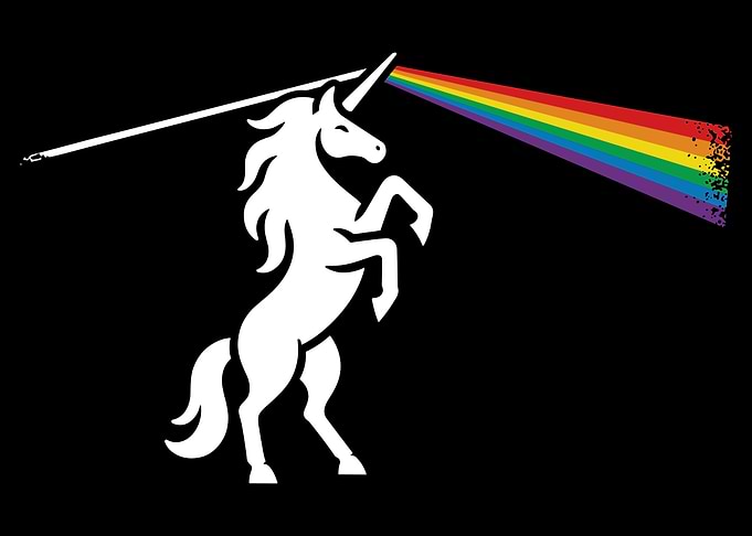 Funny Unicorn Rock Music