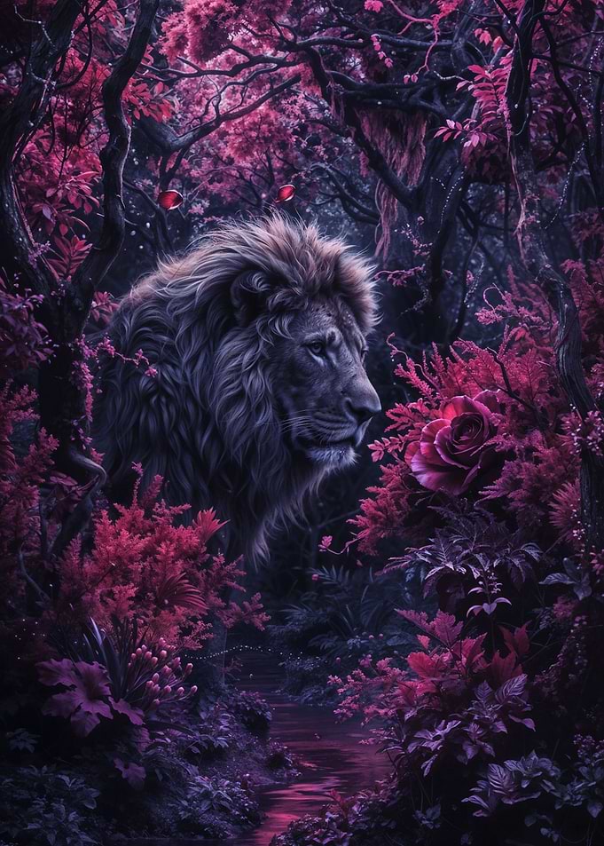 Bioluminescent Lion