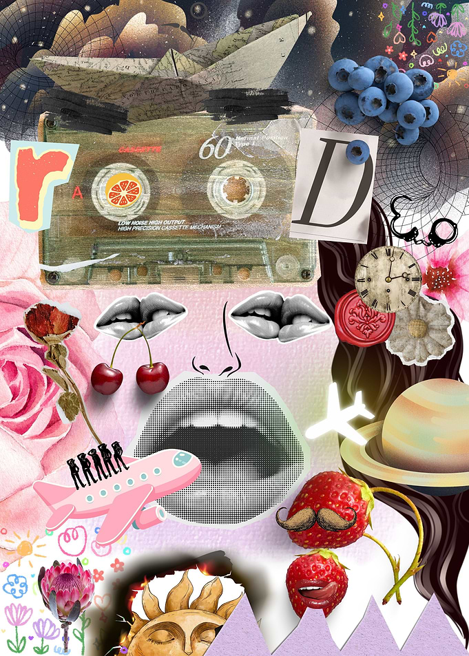 Trippy Love Collage