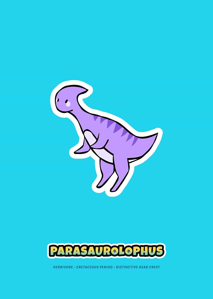Cute Parasaurolophus