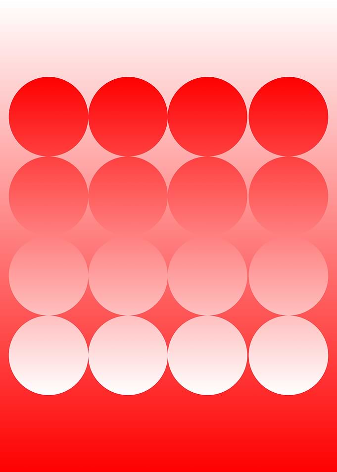 Abstract Dots Red