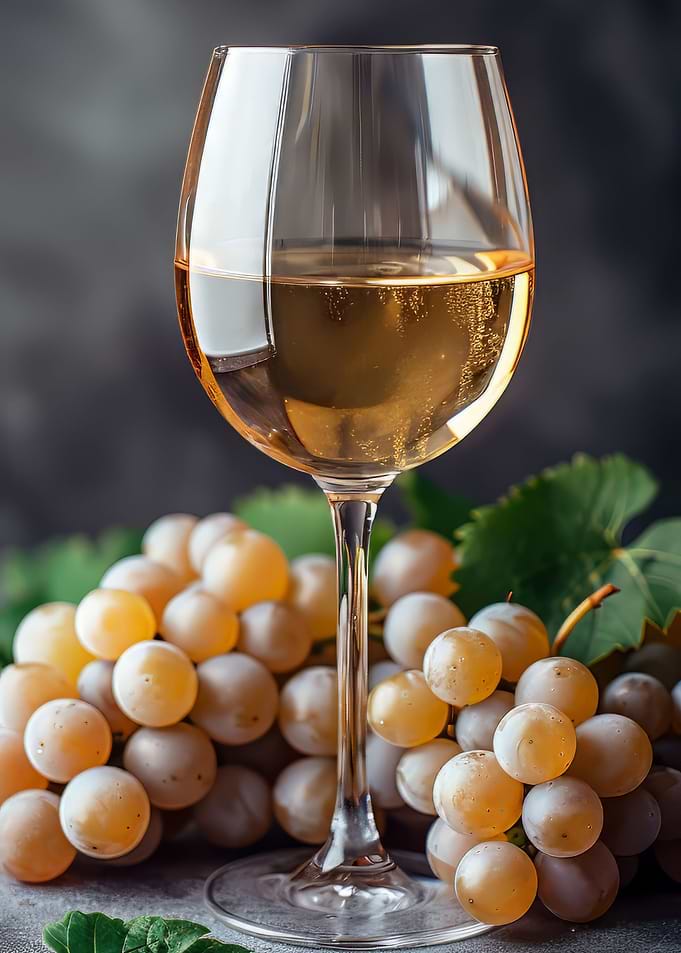 glass of white wine