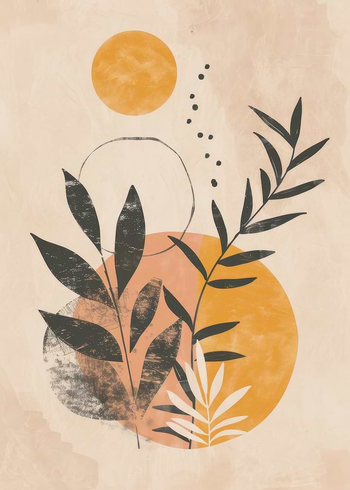 Abstract floral botanic