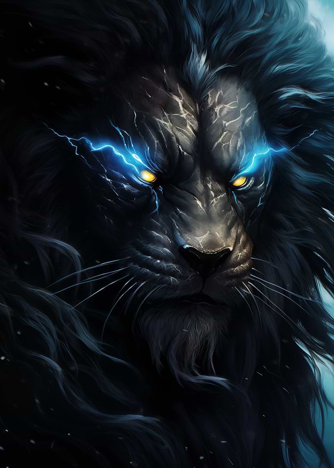 angry lion king