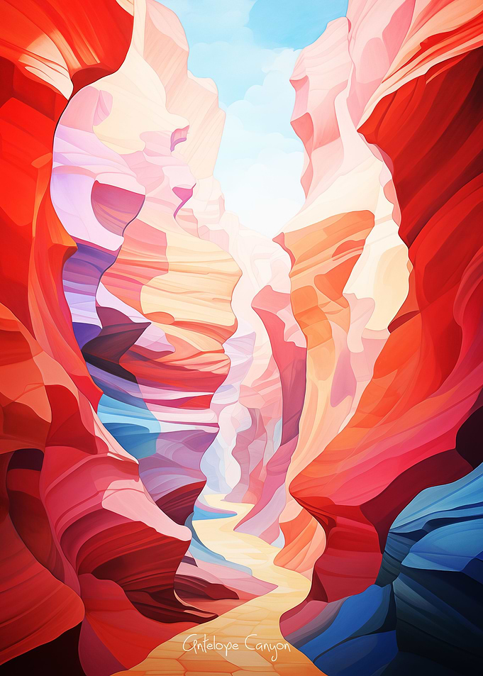 Antelope Canyon Painting