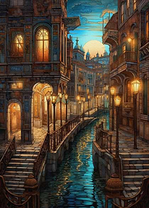 Venice Italy Travel Art
