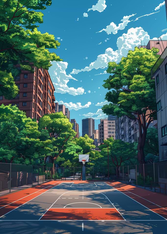 Basketball Court Anime