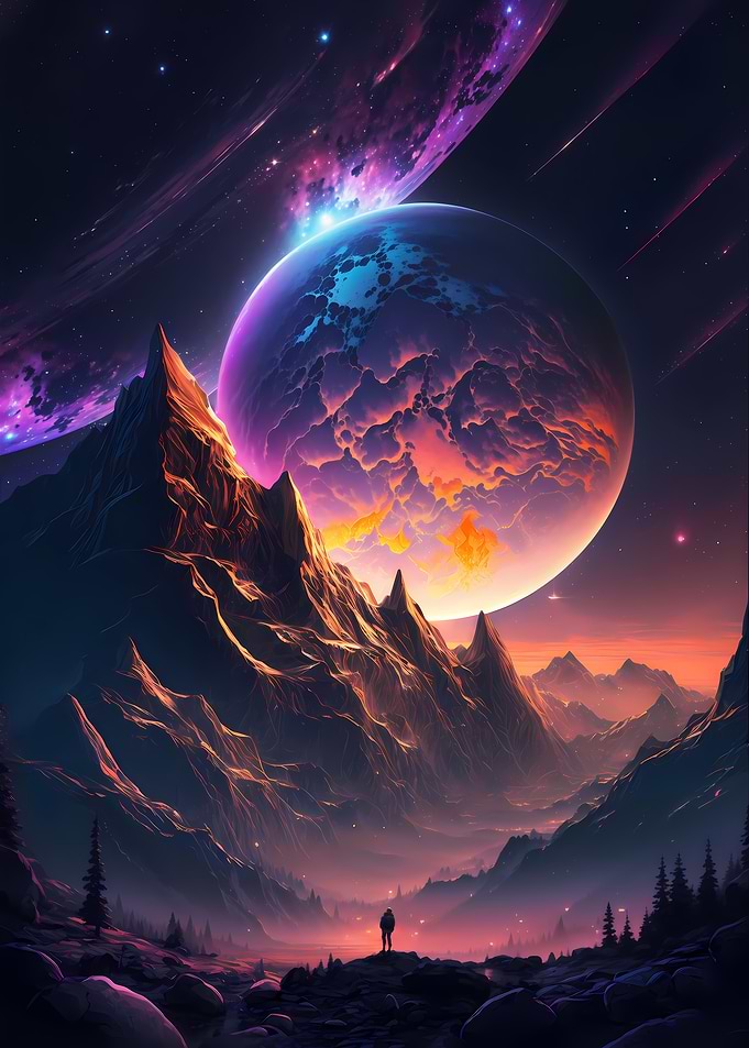 Galactic Twilight Scenery
