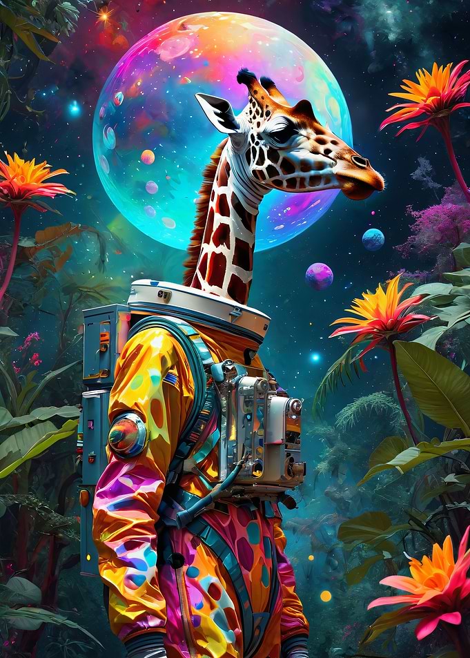 Giraffe in Space