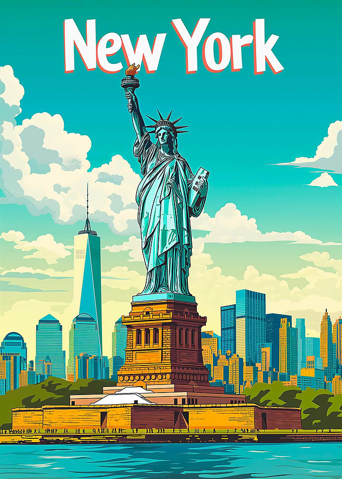 New York Travel Poster